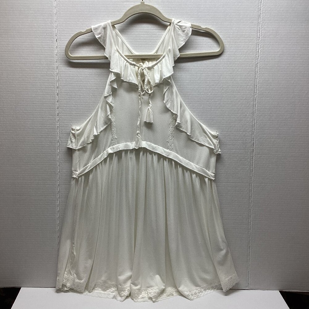 💙POL SMALL TANK TOP IVORY SMALL 16.50" PTP